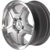 AMG I [463-18] Standard Silver with High Sheen Rim Edge Wheel Img 2