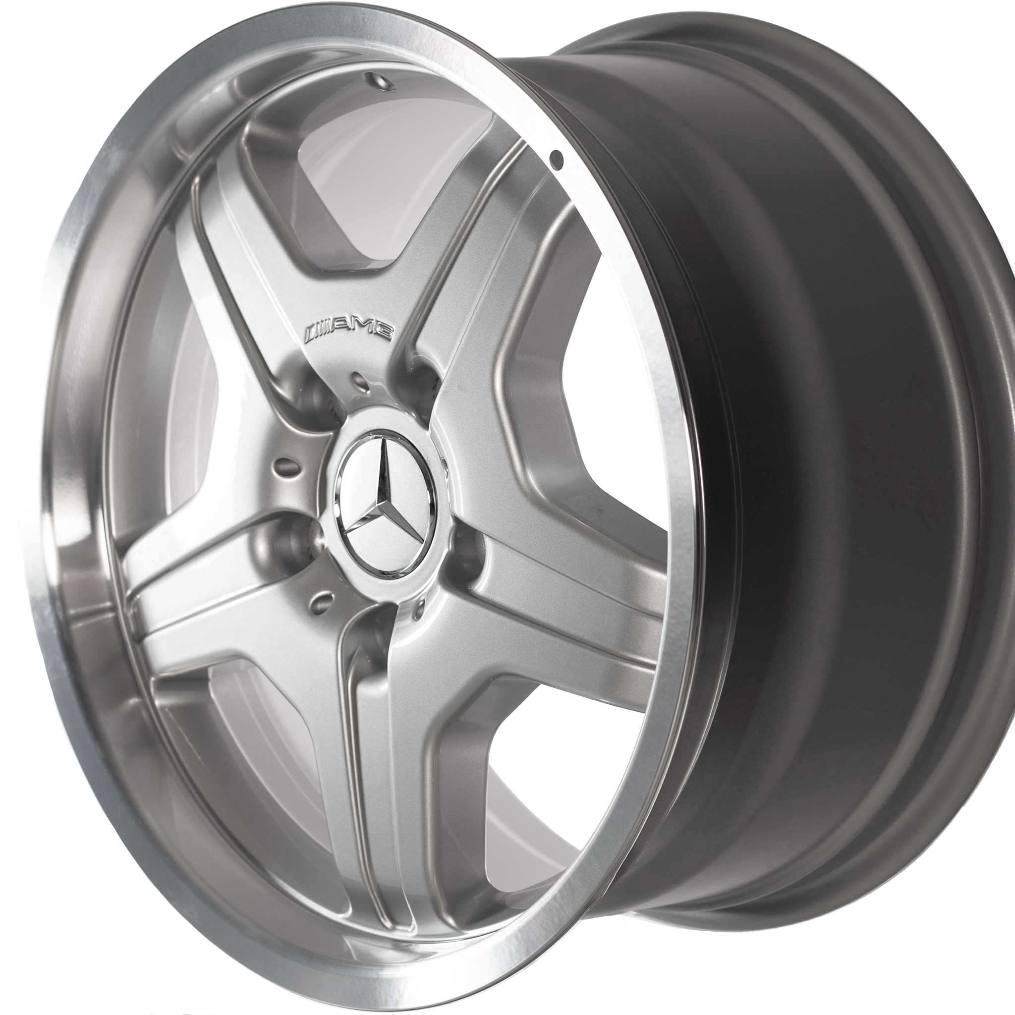 AMG I [463-18] Standard Silver with High Sheen Rim Edge Alloy Wheel Product Image #2