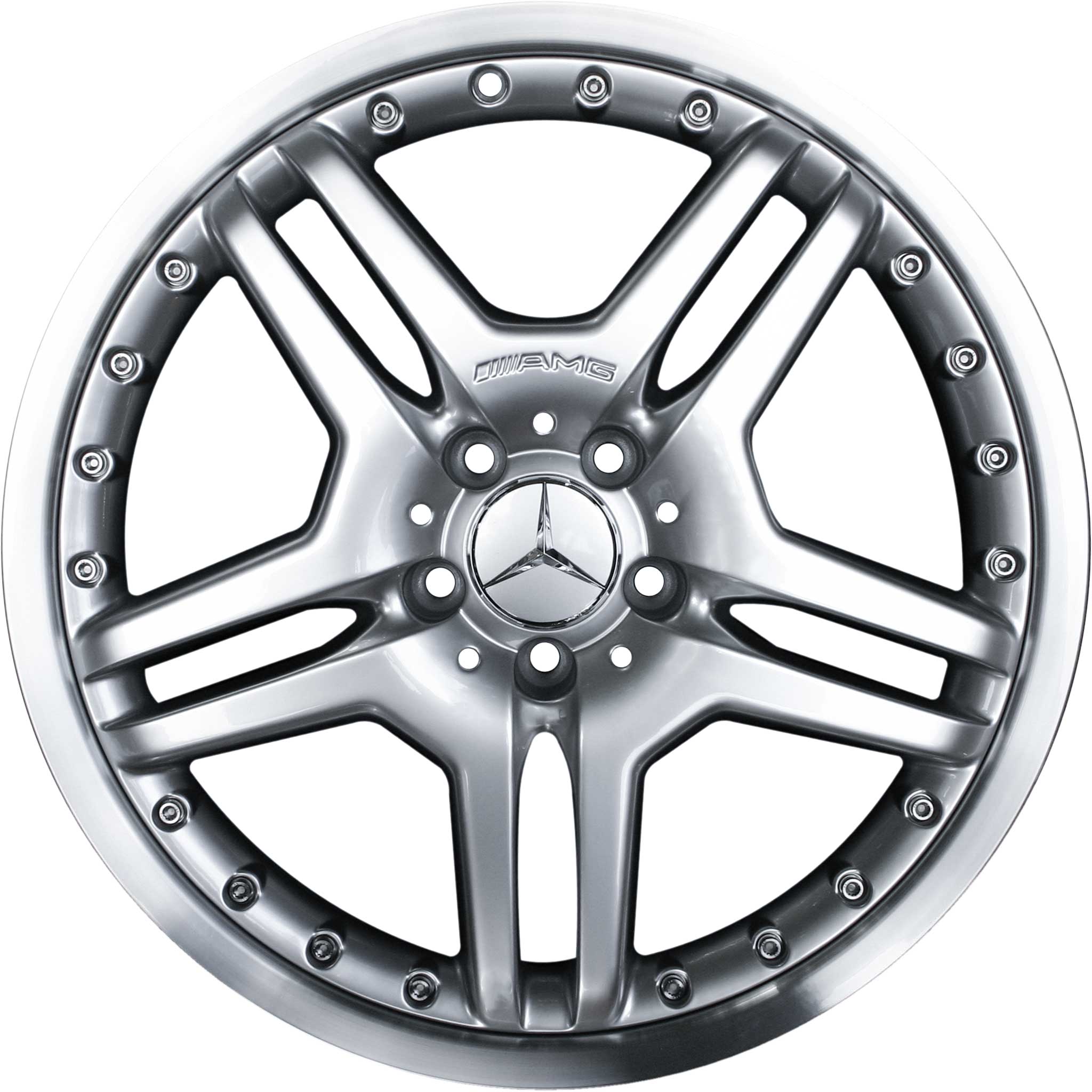 AMG IV 2pc [220-19] Standard Silver with High Sheen Alloy Wheel Product Image #1