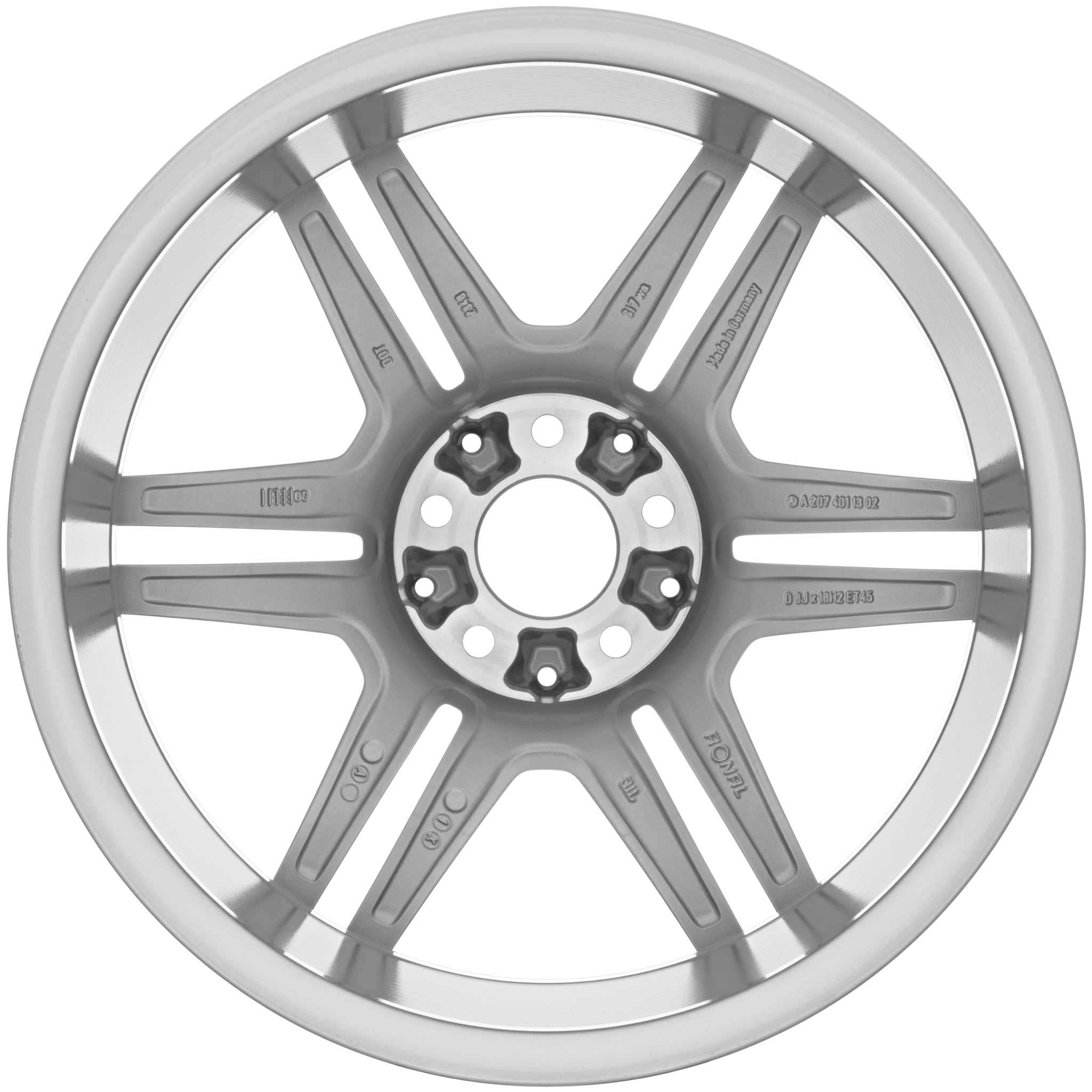 AMG IV [207-18] Standard Silver with High Sheen Alloy Wheel Product Image #2