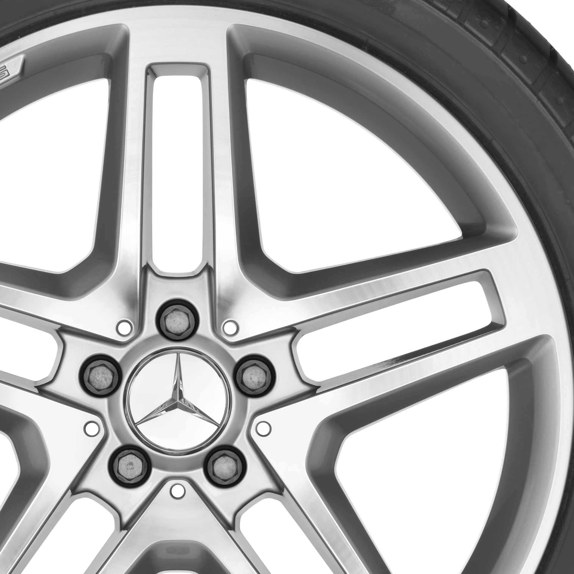AMG 5 Double Spoke [204-20] Titanium Silver with High Sheen Alloy Wheel Product Image #2