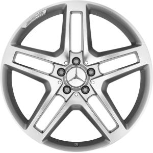 AMG 5 Double Spoke [204-20] Titanium Silver with High Sheen Alloy Wheel - Sizes 20in