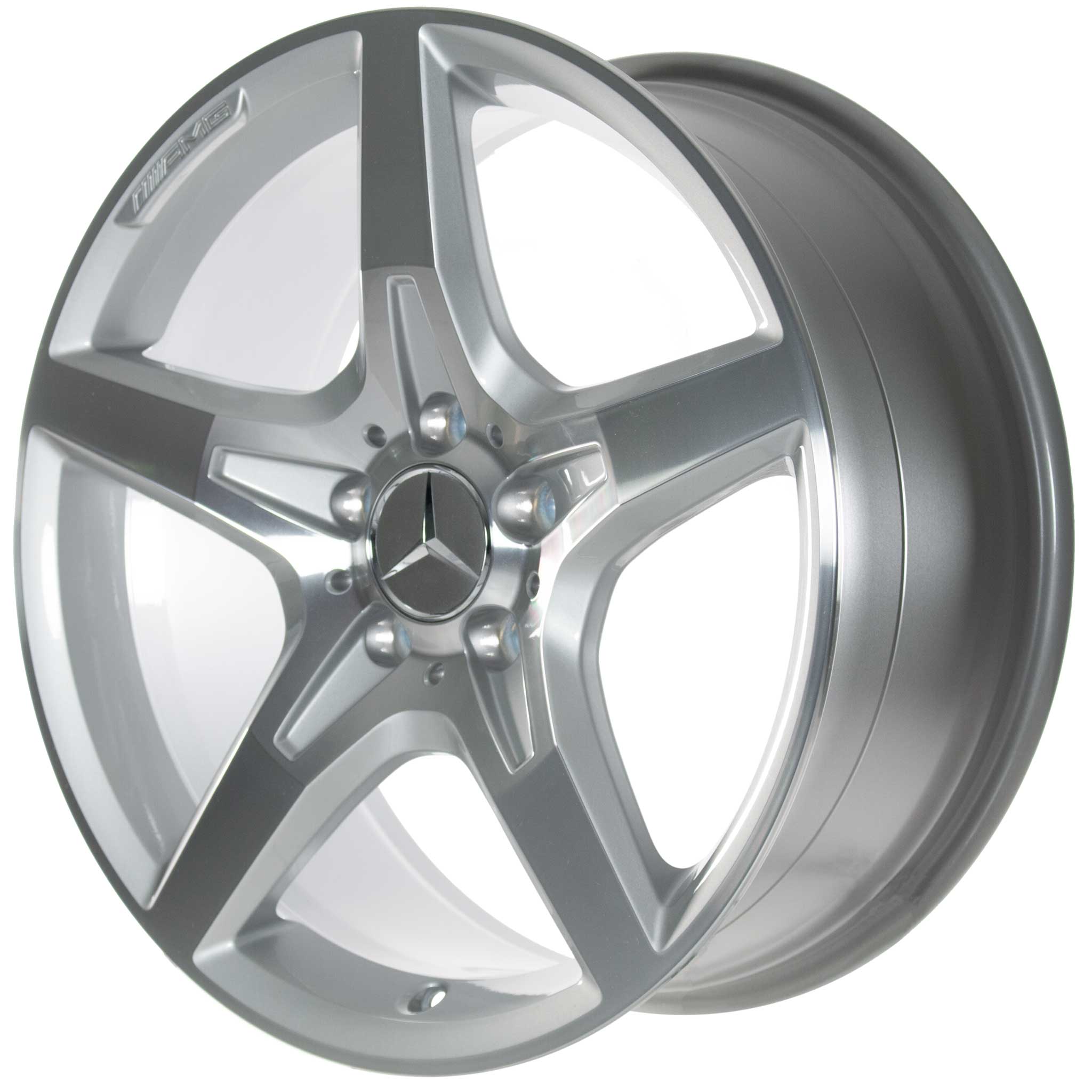 AMG 5 Spoke [172-18] Himalaya Grey with High Sheen Alloy Wheel Product Image #3