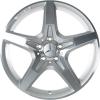 AMG 5 Spoke [172-18] Himalaya Grey with High Sheen Wheel Img 1