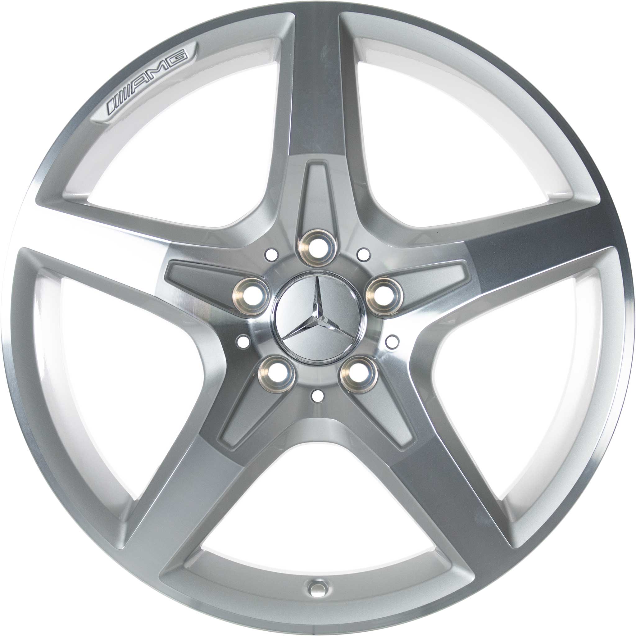 AMG 5 Spoke [172-18] Himalaya Grey with High Sheen Alloy Wheel Product Image #1
