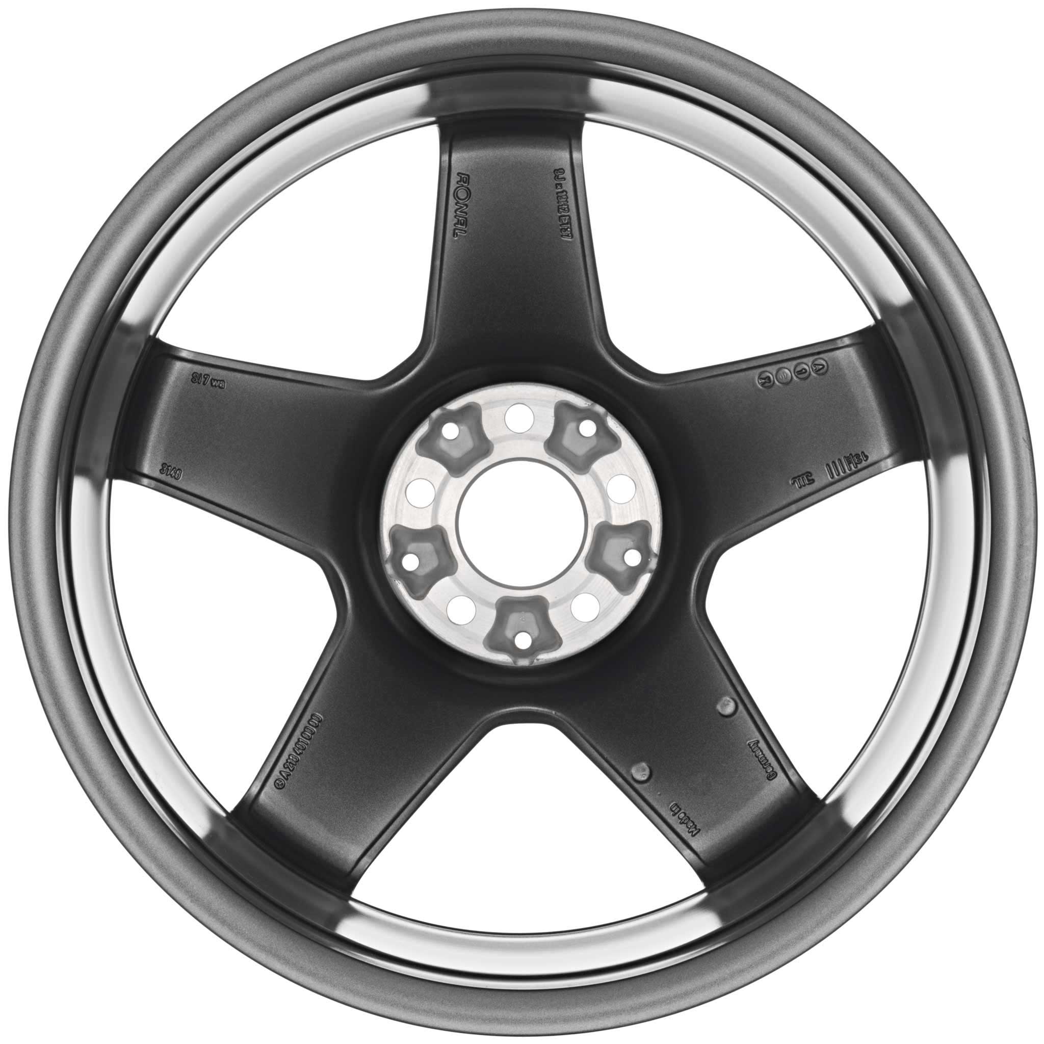 AMG VII [218-19] Himalaya Grey with High Sheen Alloy Wheel Product Image #3