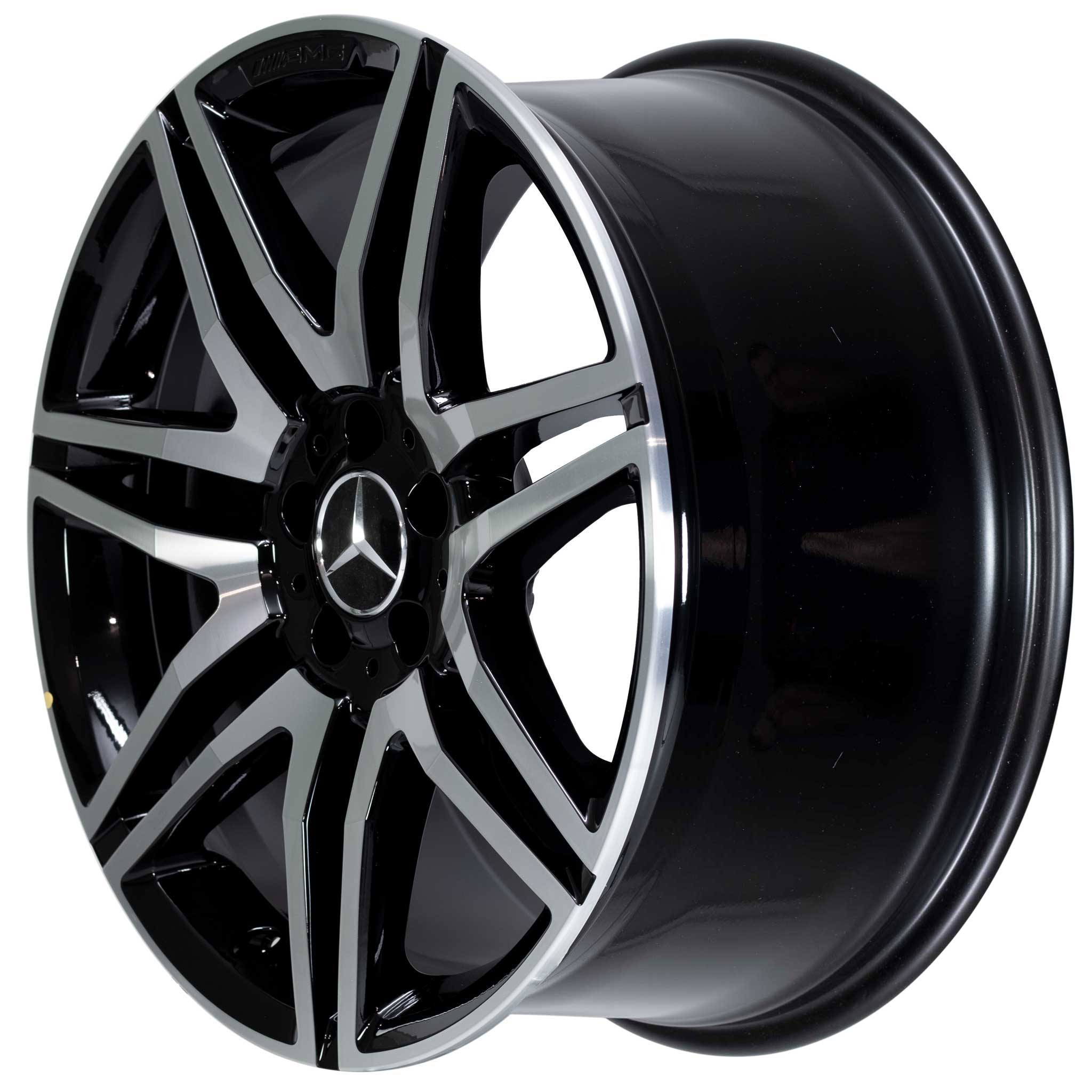 AMG 7 Twin Spoke [212-19] Gloss Black with High Sheen Alloy Wheel Product Image #2