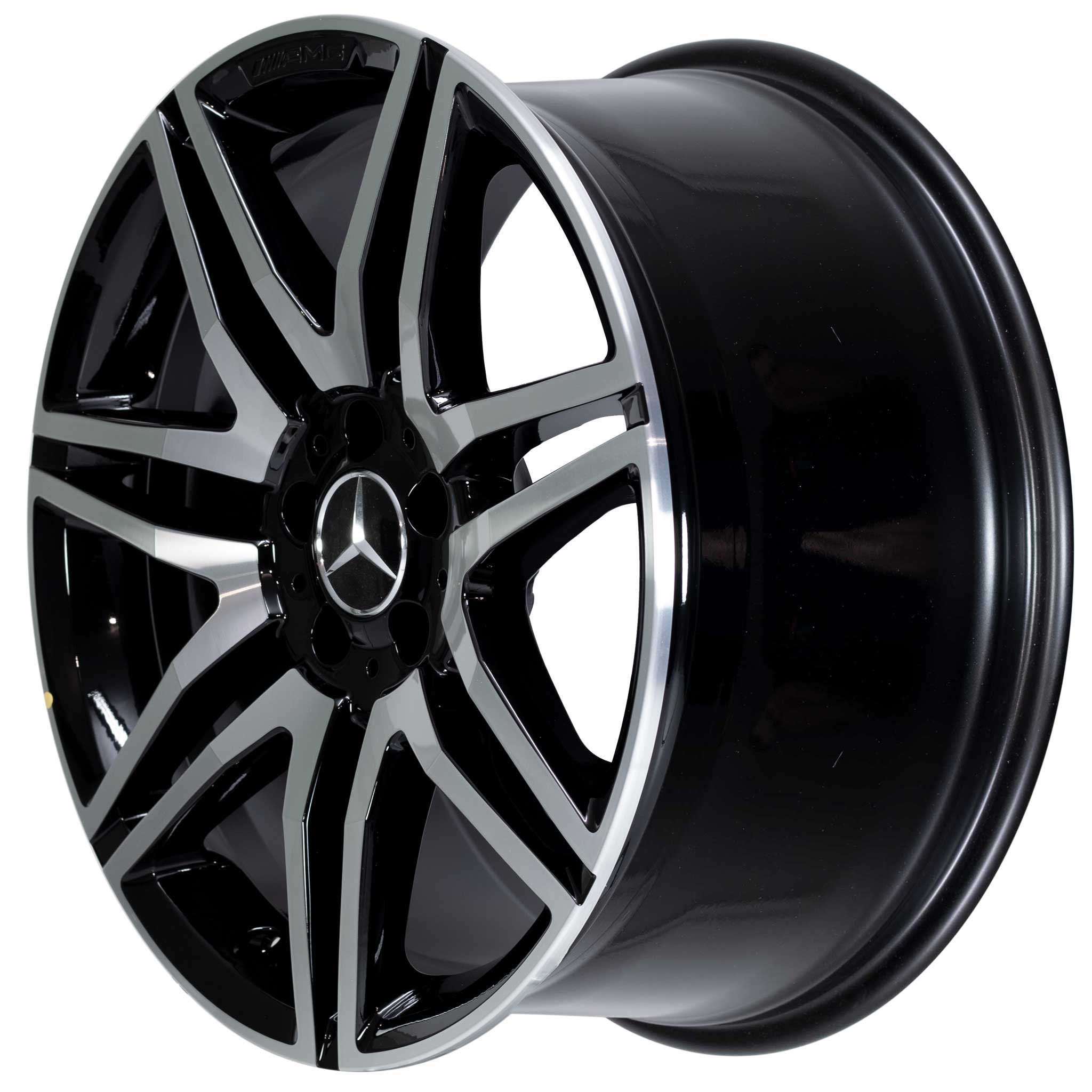 AMG 7 Twin Spoke [212-19] Gloss Black with High Sheen Alloy Wheel Product Image #2