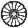 AMG V [204-19 16 Spoke] Matt Black with High Sheen Rim Edge Wheel Img 1