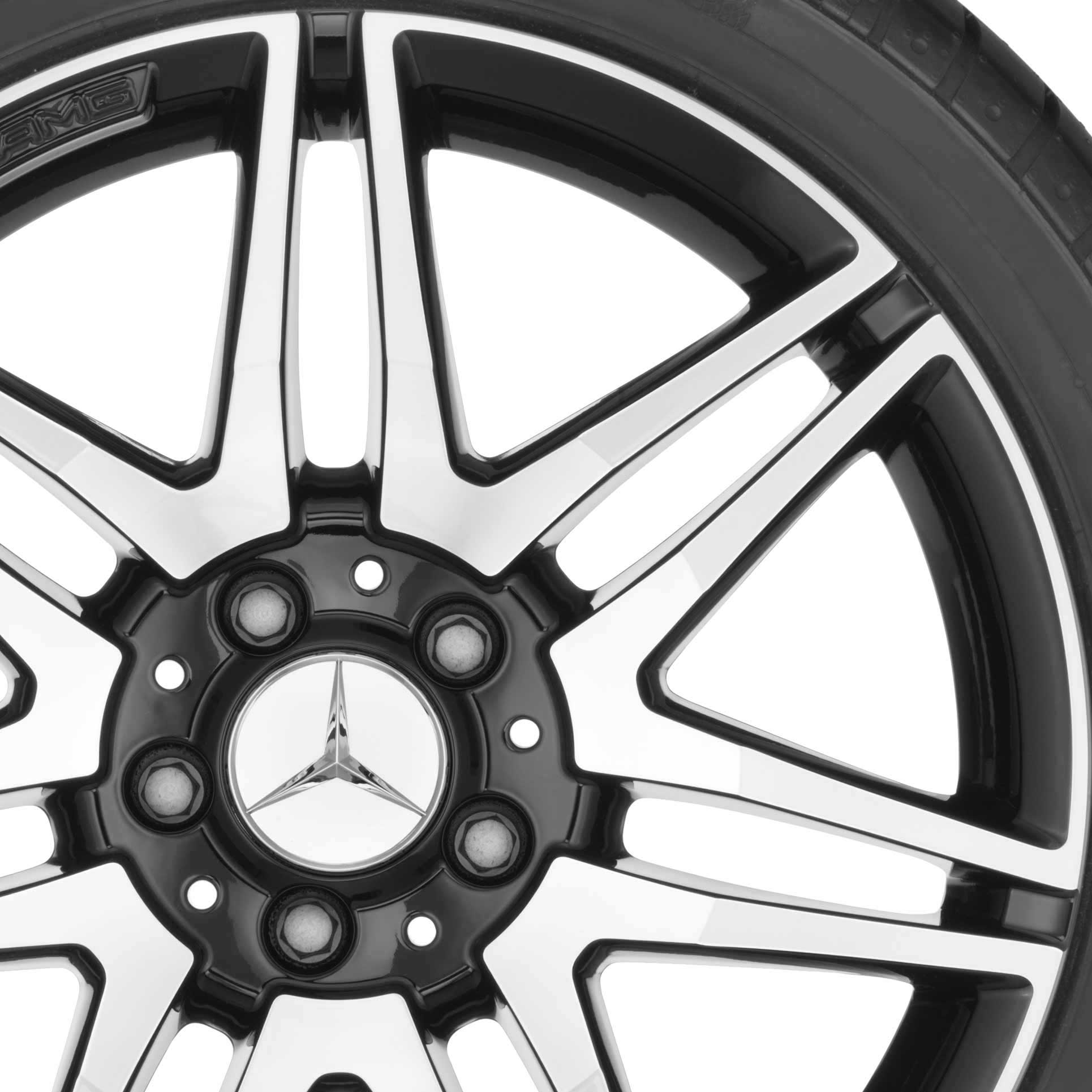 AMG 7 Twin Spoke [204-18] Gloss Black with High Sheen Alloy Wheel Product Image #2