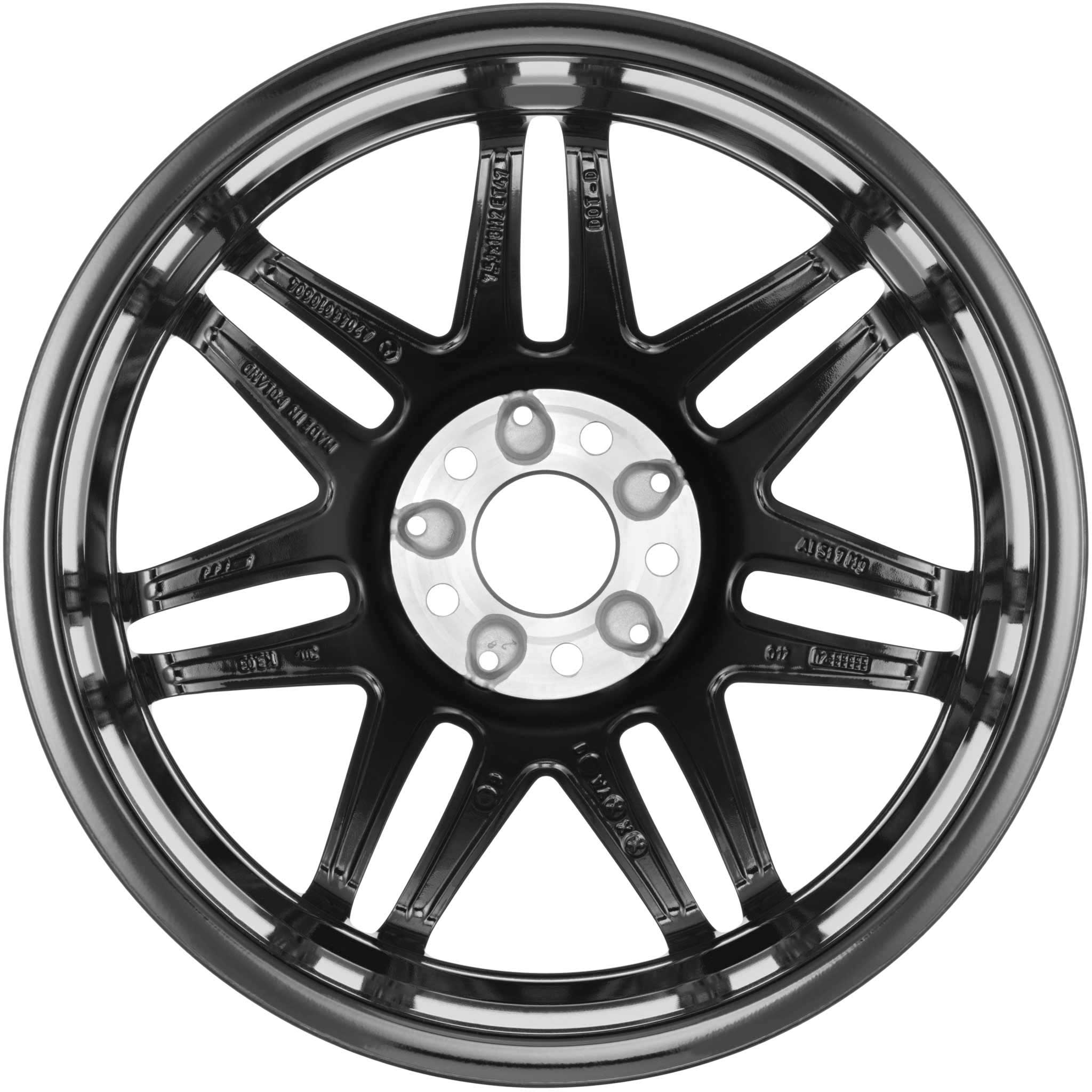 AMG 7 Twin Spoke [204-18] Gloss Black with High Sheen Alloy Wheel Product Image #3