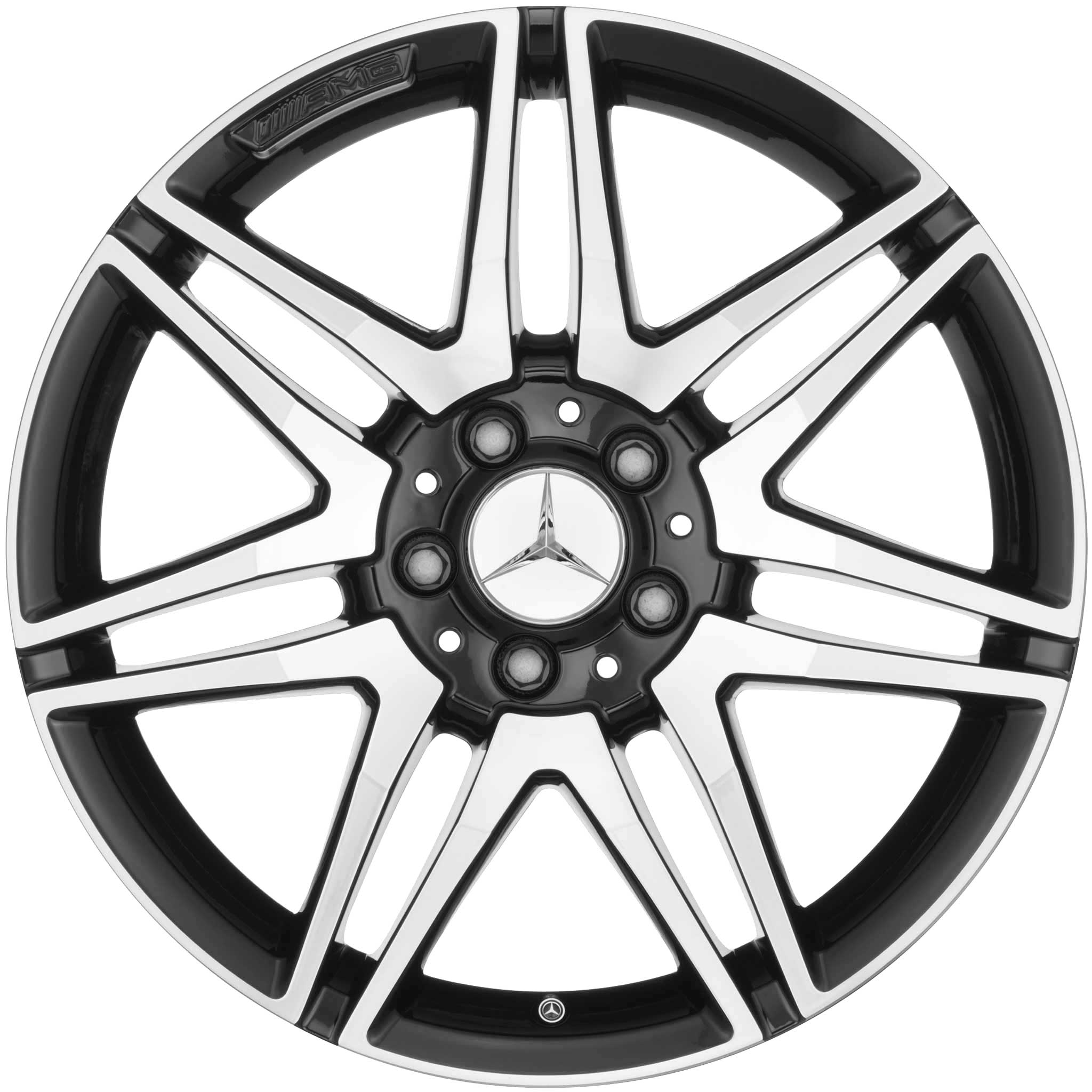 AMG 7 Twin Spoke [204-18] Gloss Black with High Sheen Alloy Wheel Product Image #1