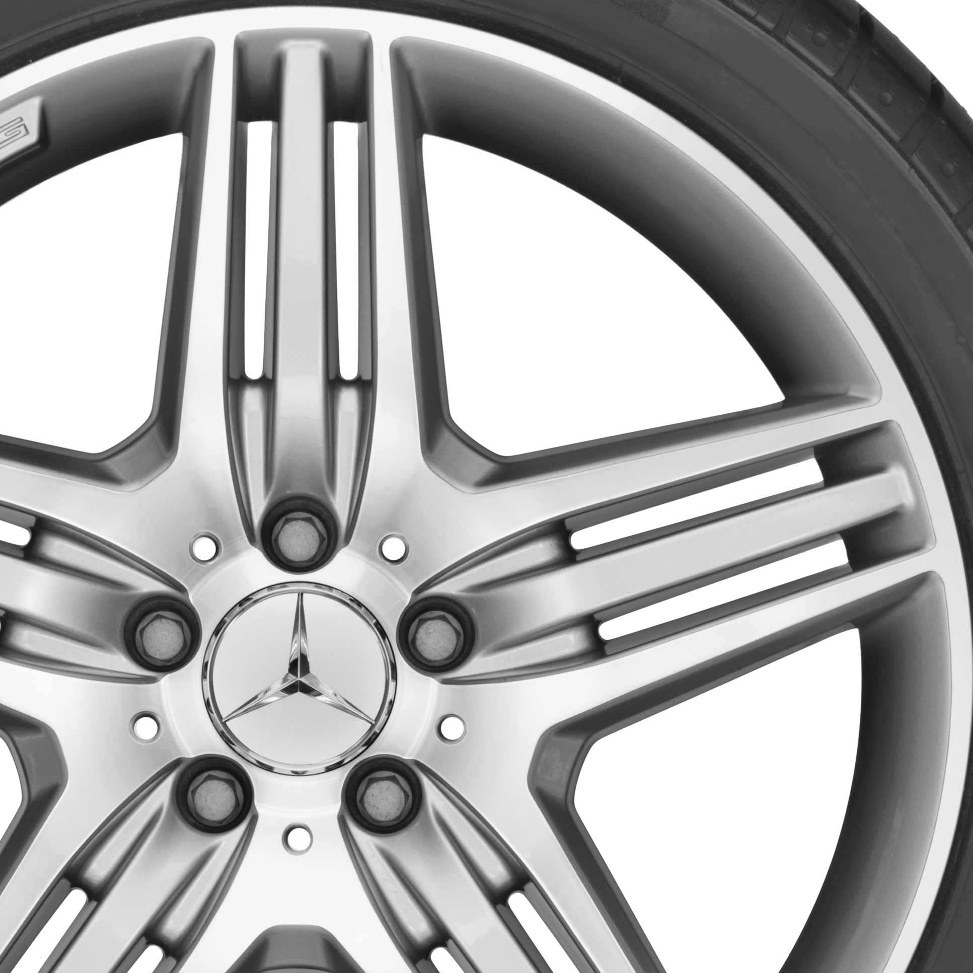 AMG VII [221-19] Standard Silver with High Sheen Alloy Wheel Product Image #2