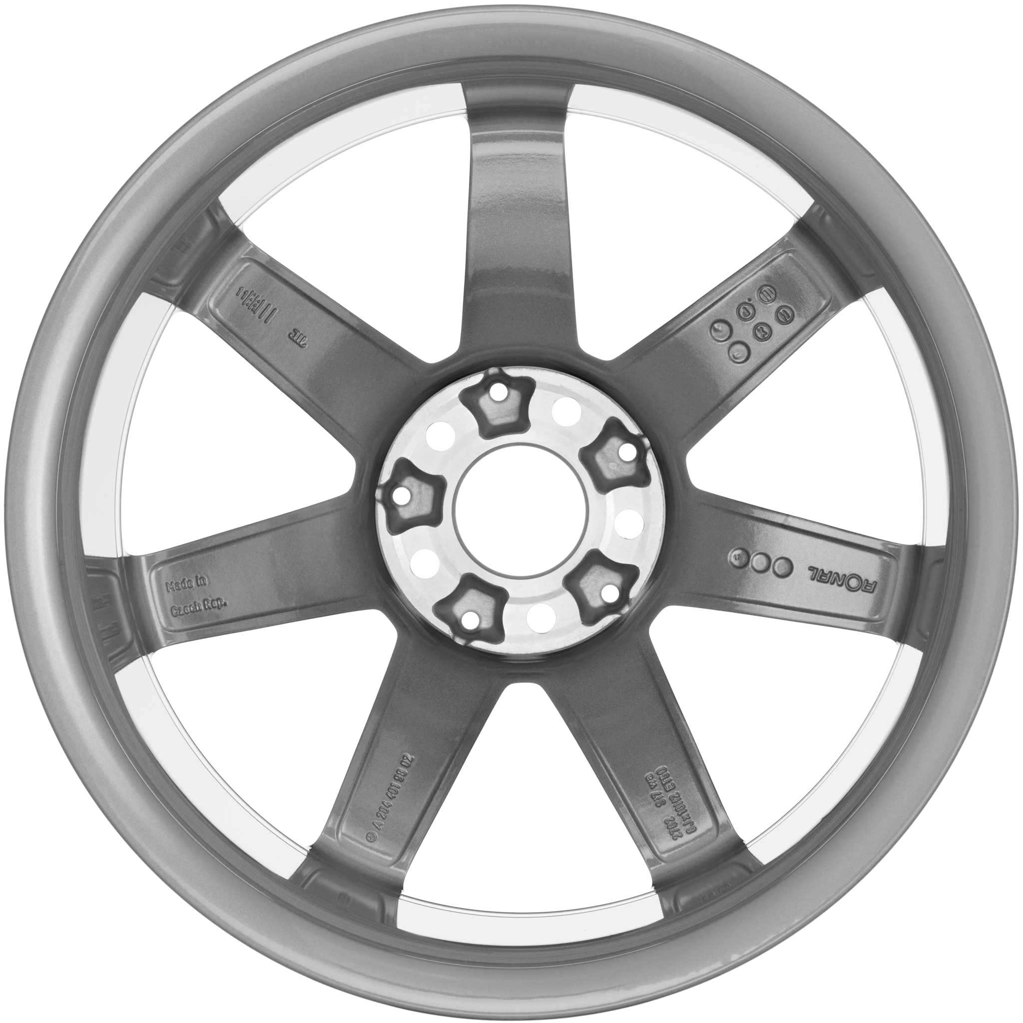 AMG 7 Spoke [204-18] Himalaya Grey with High Sheen Alloy Wheel Product Image #2