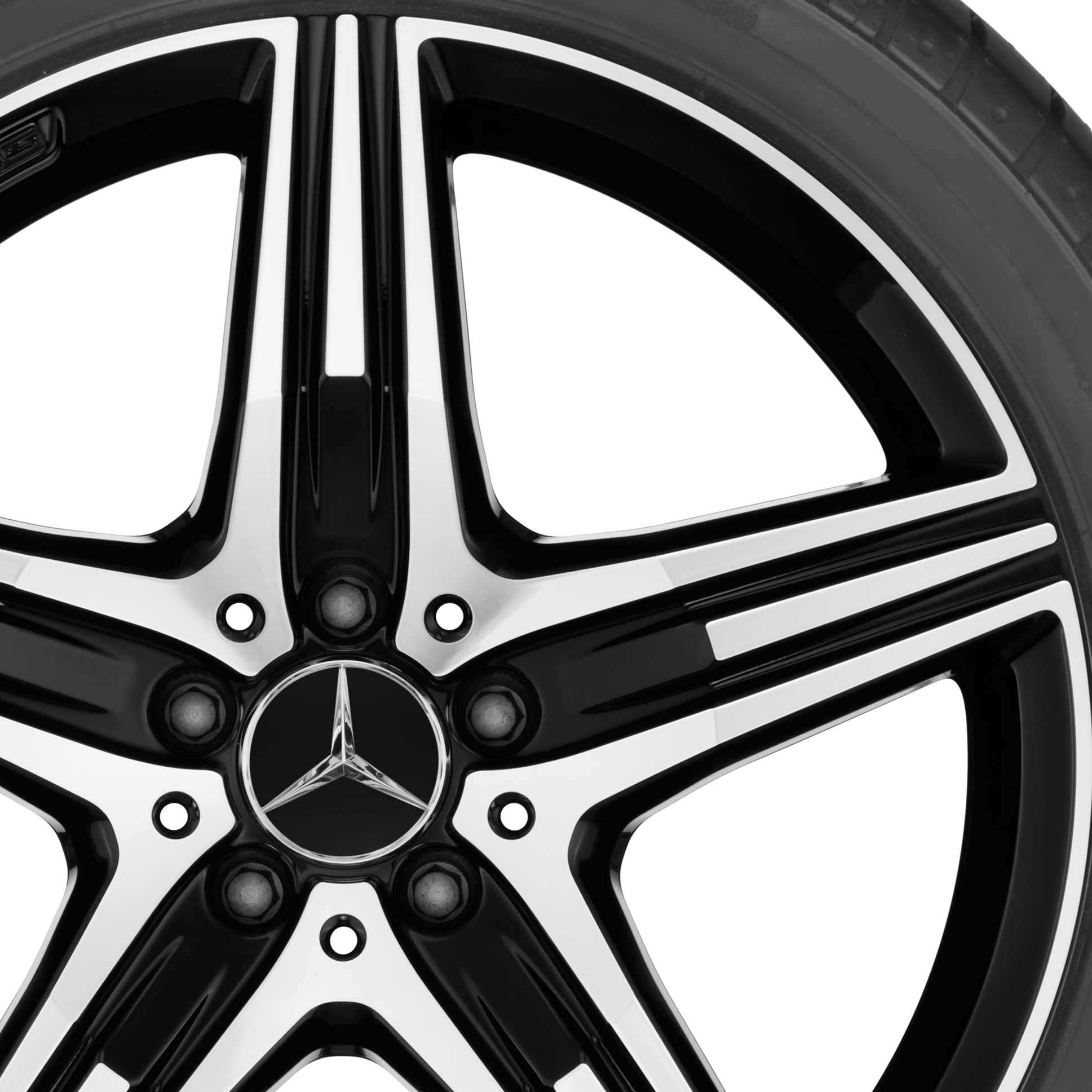 AMG 5 Spoke [218-19] Gloss Black with High Sheen Alloy Wheel Product Image #2