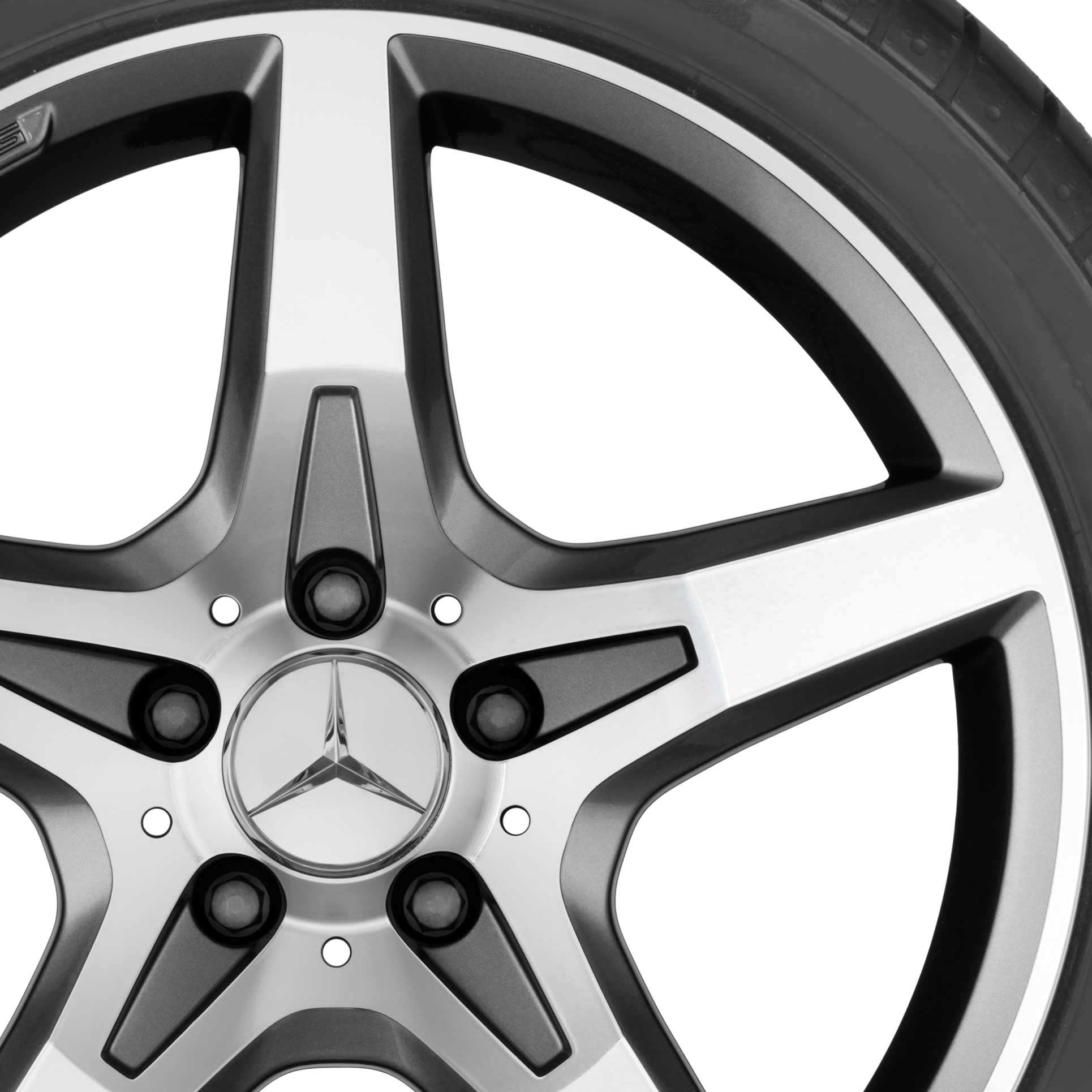 AMG 5 Spoke [172-18] Himalaya Grey with High Sheen Alloy Wheel Product Image #2