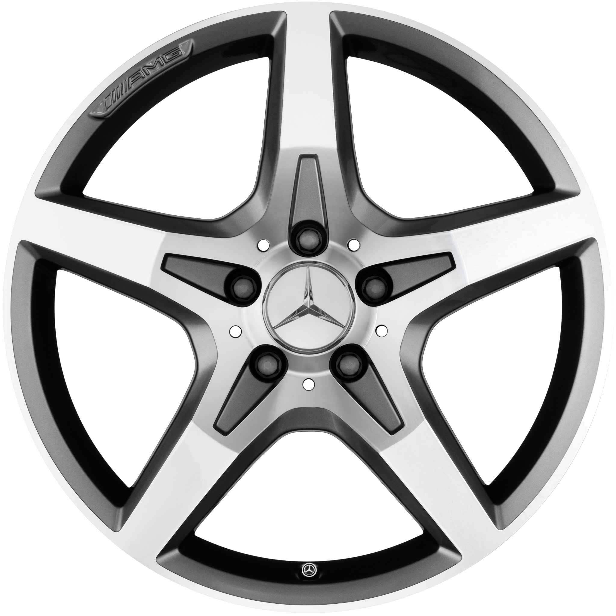 AMG 5 Spoke [172-18] Himalaya Grey with High Sheen Alloy Wheel Product Image #1