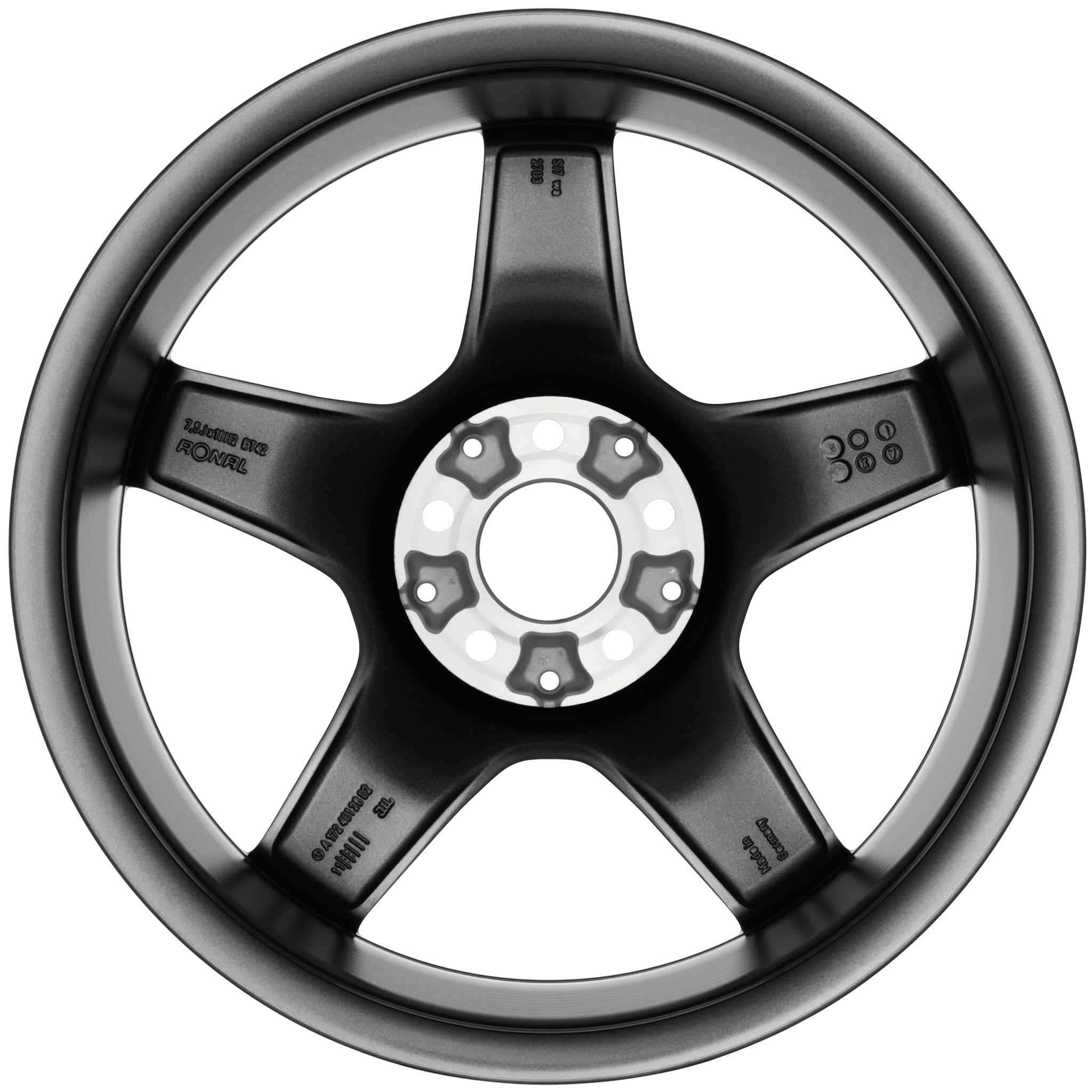 AMG 5 Spoke [172-18] Himalaya Grey with High Sheen Alloy Wheel Product Image #3