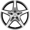 AMG 5 Spoke [172-18] Himalaya Grey with High Sheen Wheel Img 1
