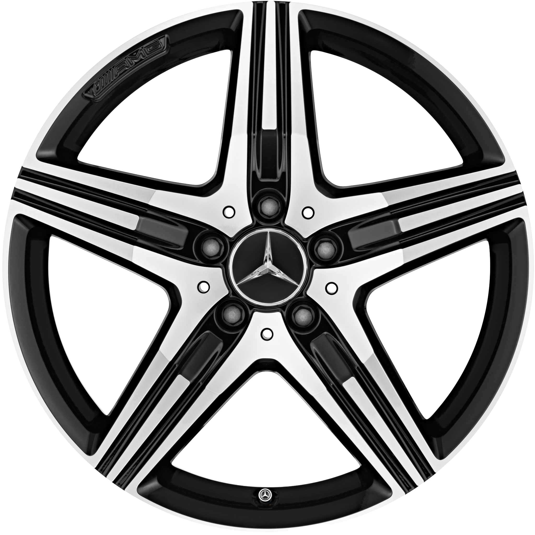 AMG 5 Spoke [172-18] Gloss Black with High Sheen Alloy Wheel Product Image #1