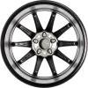 AMG 10 Spoke [172-18] Matt Black with High Sheen Rim Edge Wheel Img 3