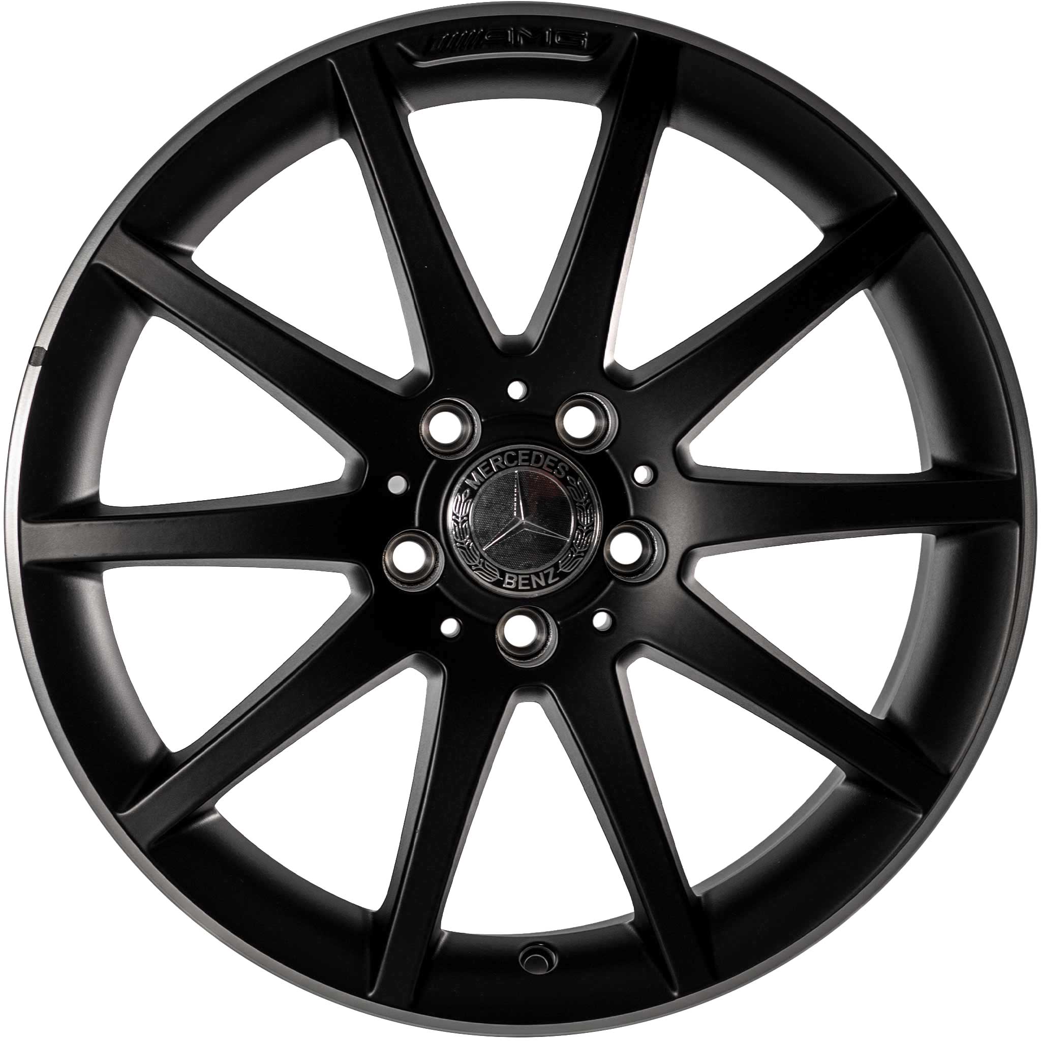 AMG 10 Spoke [172-18] Matt Black with High Sheen Rim Edge Alloy Wheel Product Image #1
