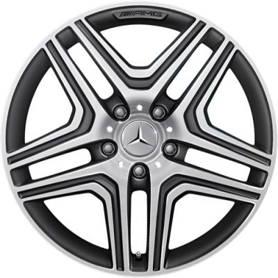 AMG 5 Double Spoke [463-20] Himalaya Grey with High Sheen Alloy Wheel Product Image #1