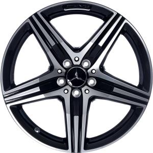 18" AMG 5 Twin Spoke [204-18] Himalaya Grey with High Sheen alloy wheel