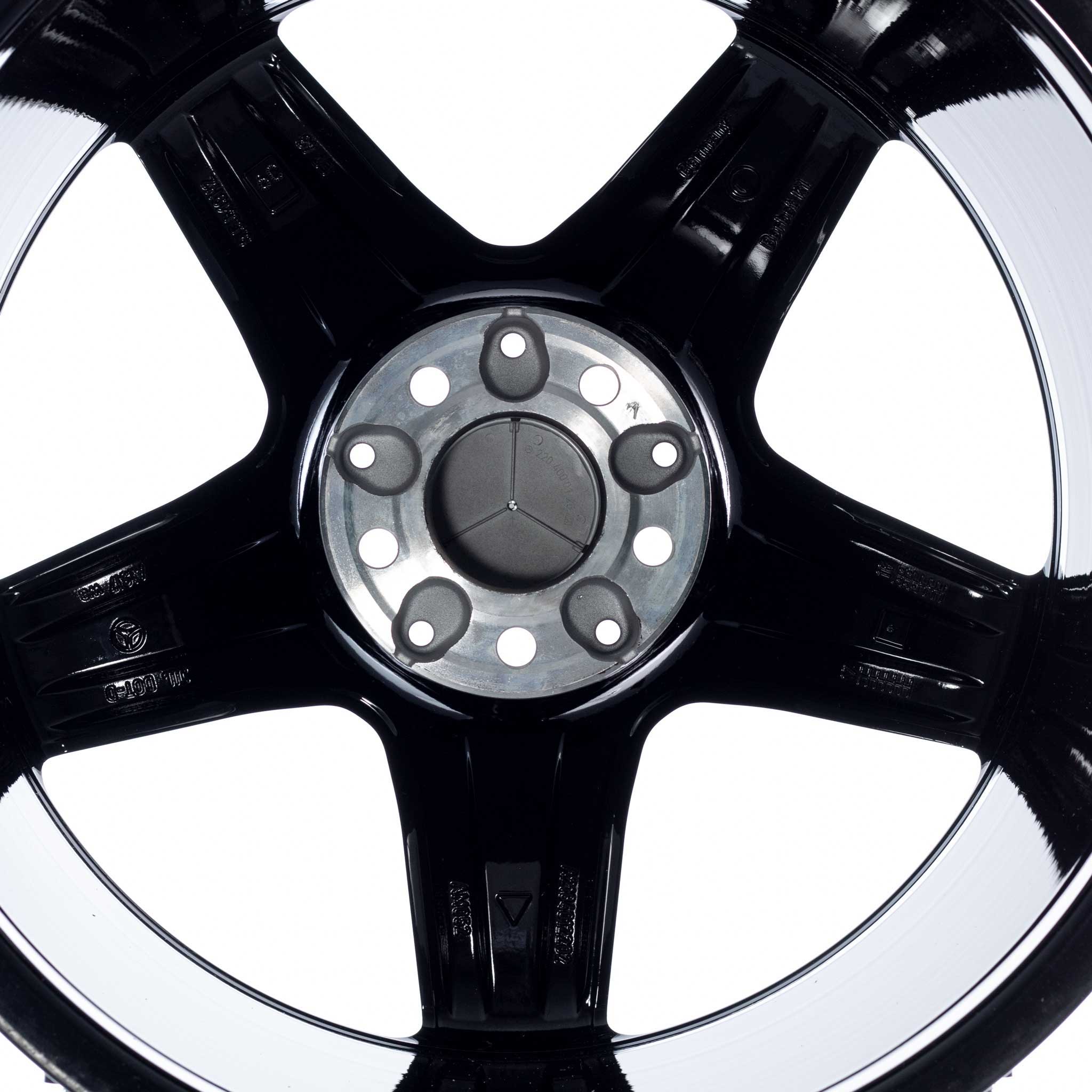 AMG 5 Twin Spoke [204-18] Himalaya Grey with High Sheen Alloy Wheel Product Image #3