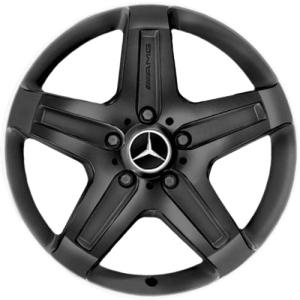 19" AMG 5 Spoke [463-19] Matt Black with High Sheen Rim Edge alloy wheel