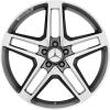 AMG 5 Double Spoke [204-20] Himalaya Grey with High Sheen Wheel Img 1