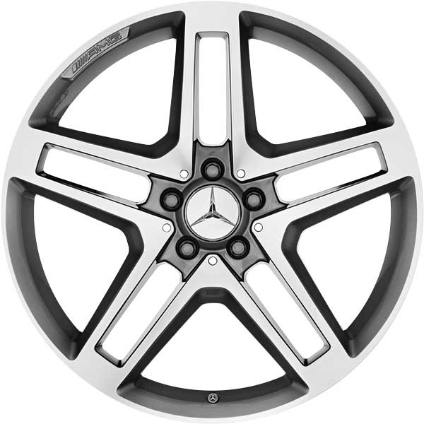 AMG 5 Double Spoke [204-20] Himalaya Grey with High Sheen Alloy Wheel Product Image #1