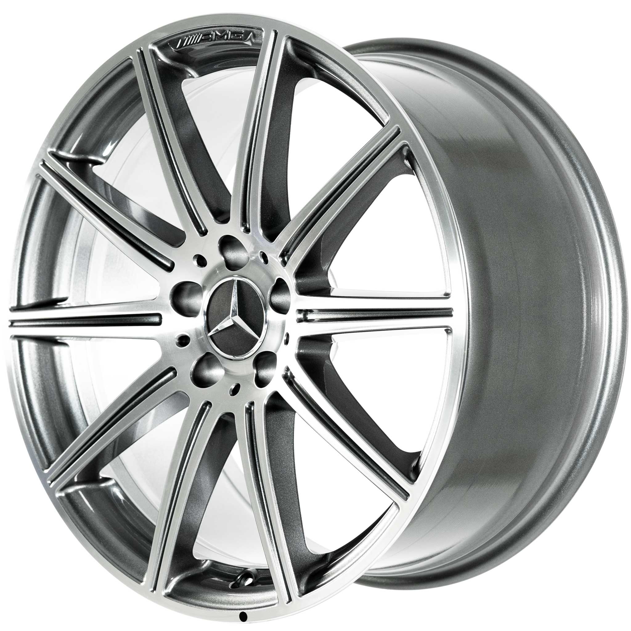 AMG 10 Spoke [212-19] Himalaya Grey with High Sheen Alloy Wheel Product Image #2