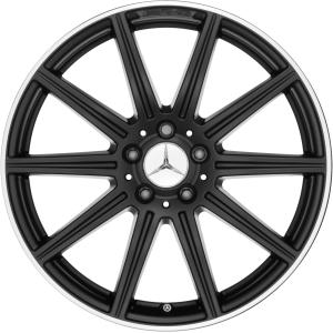 19" AMG 10 Spoke [218-19] Matt Black with High Sheen Rim Edge alloy wheel