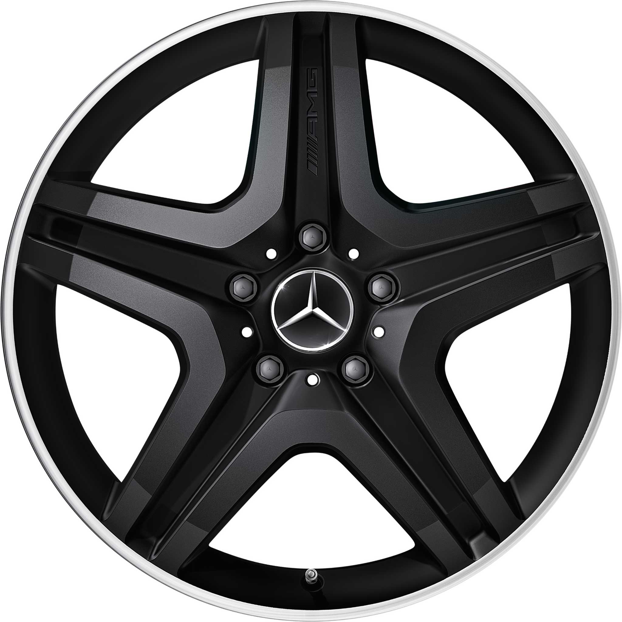 AMG 5 Spoke [463-20] Gloss Black with High Sheen Alloy Wheel Product Image #1