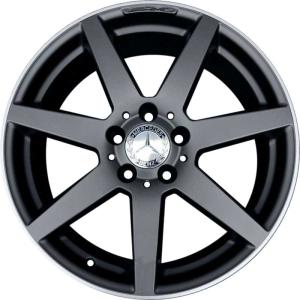 18" AMG 7 Spoke [204-18] Gloss Black with High Sheen alloy wheel