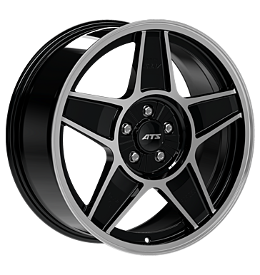 ATS Classic Diamond Black Front Polished Alloy Wheel Product Image #1