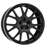 ATS Crosslight Racing Black Rim Lip Polished Wheel Img 2