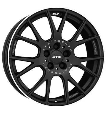 ATS Crosslight Racing Black Rim Lip Polished Alloy Wheel Product Image #2
