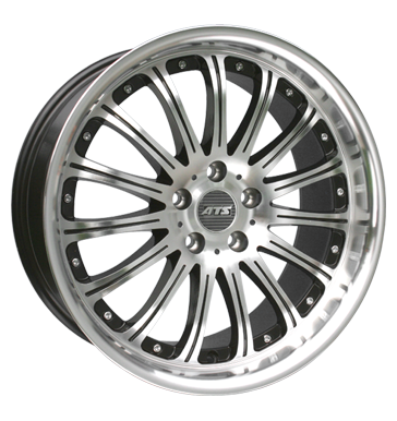 ATS Taurus Flash Diamond Black Front/Rim Lip Polished Alloy Wheel Product Image #1