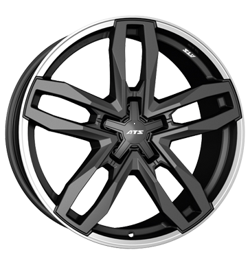 ATS Temperament Blizzard Grey Rim Lip Polished Alloy Wheel Product Image #1