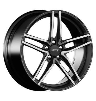 ATS Twinlight Anodised Black Satin Front Polished Alloy Wheel Product Image #2
