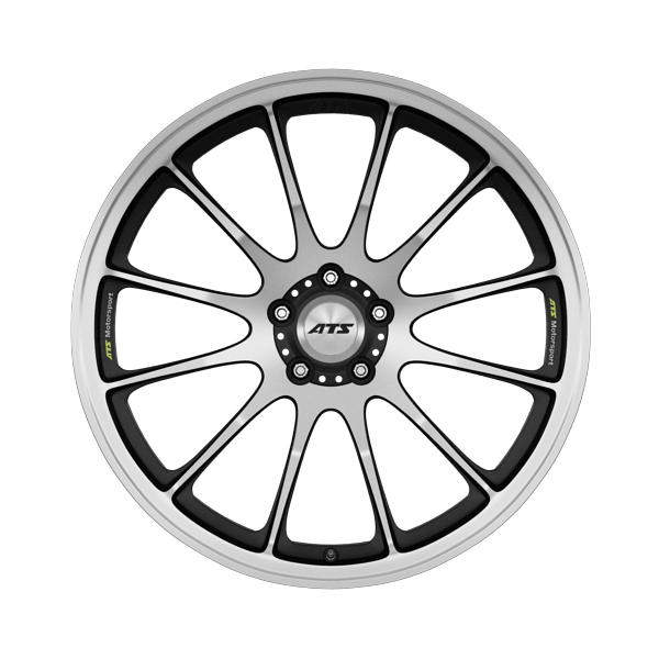 ATS Grid Pro Racing Black Front Polished Alloy Wheel Product Image #1