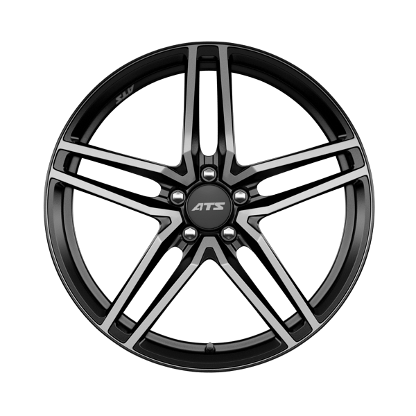 ATS Twinlight Anodised Black Satin Front Polished Alloy Wheel Product Image #1