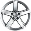 Audi 5 Arm Design Silver Grey Painted Wheel Img 1