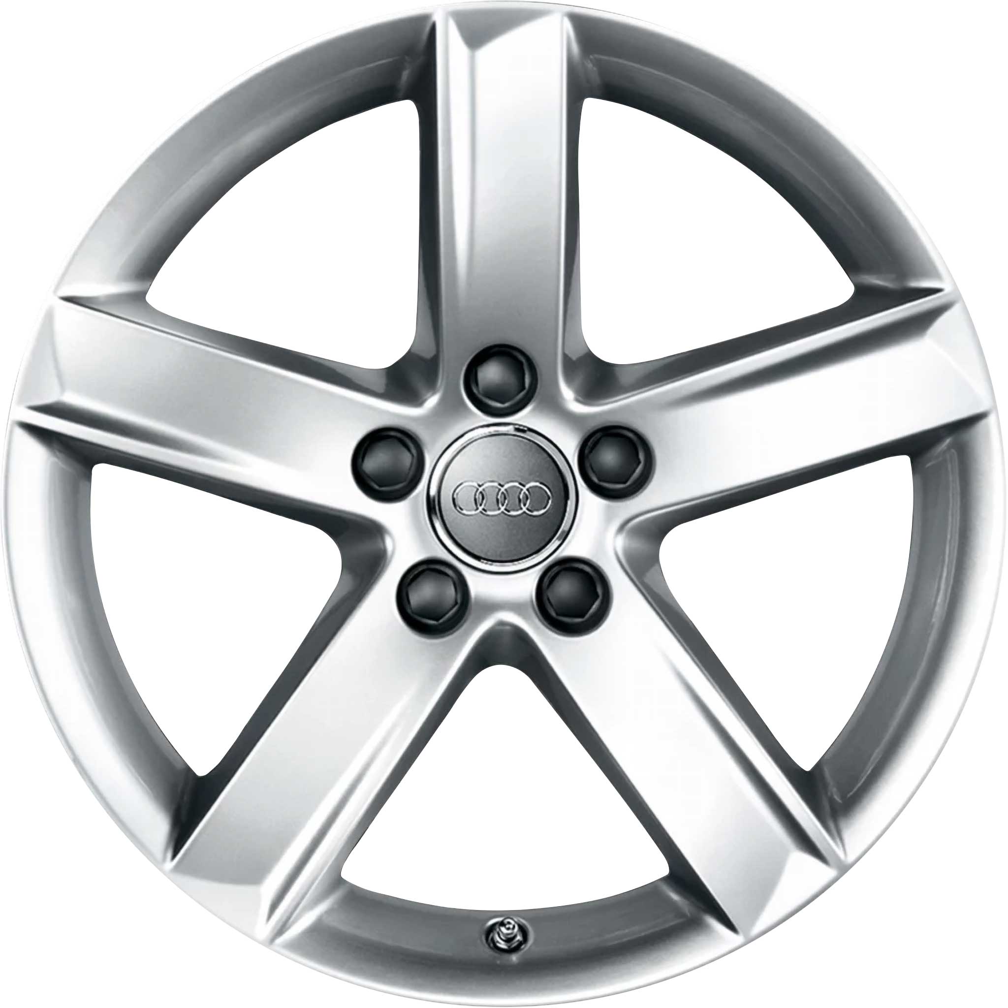 Audi 5 Arm Design Silver Grey Painted Alloy Wheel Product Image #1