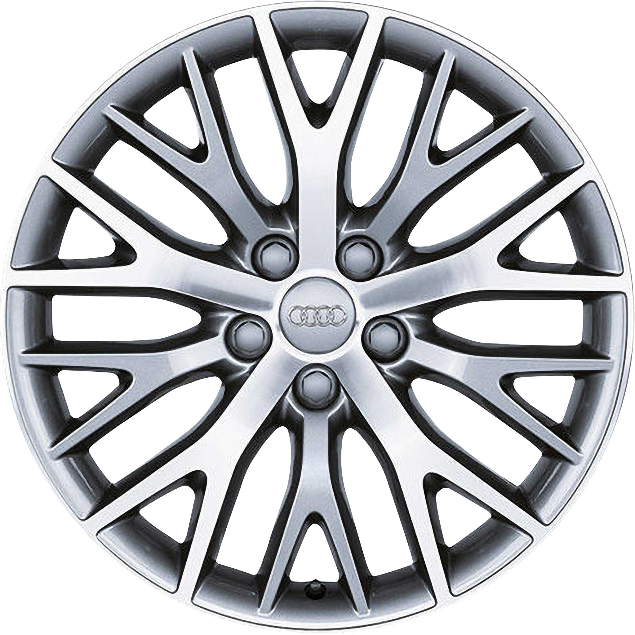 Audi 10 Spoke Y Design Silver Grey Painted Alloy Wheel Product Image #1