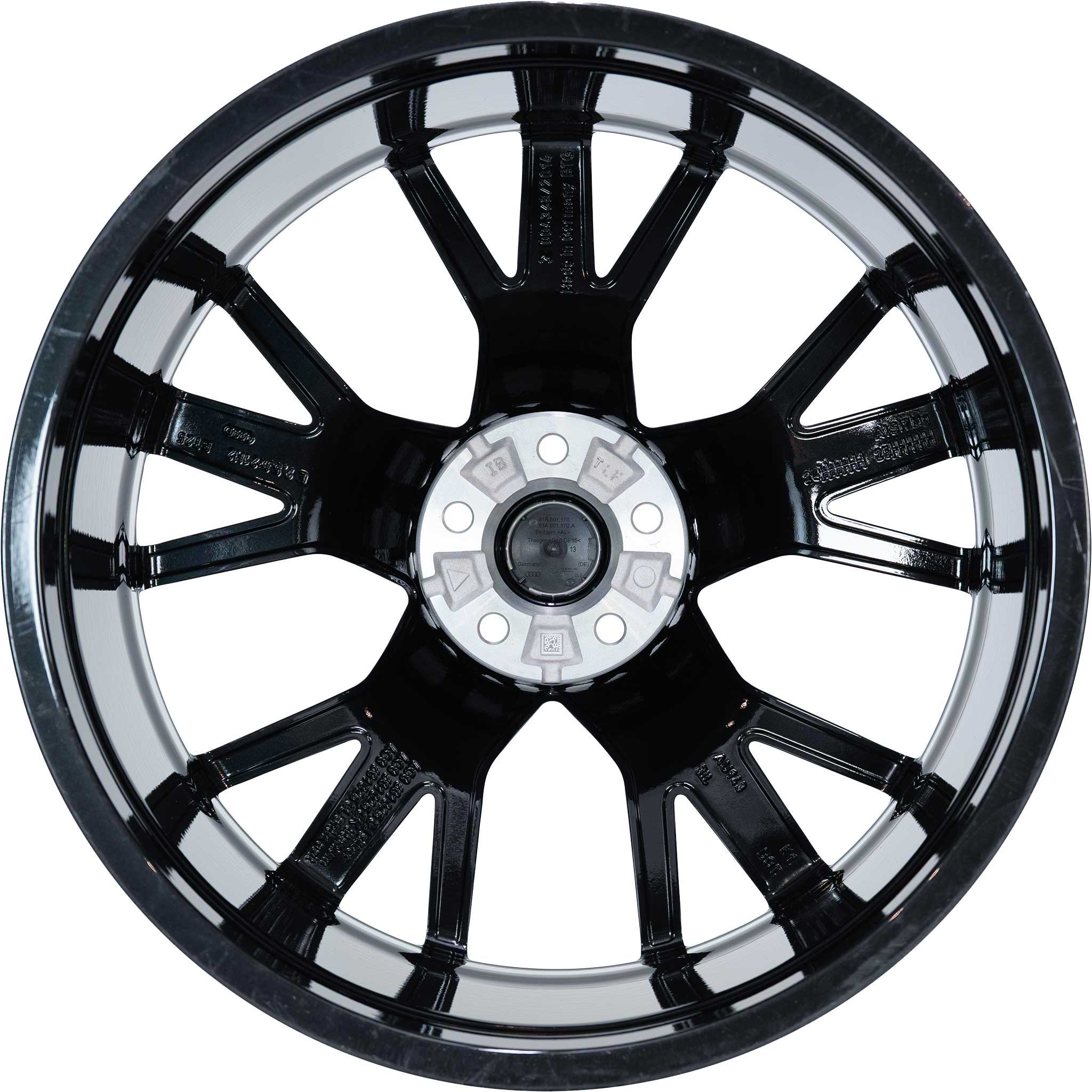 Audi 5 V Spoke Star [A6 4G] Anthracite Black with Diamond Cut Alloy Wheel Product Image #3