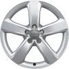 Audi 5 Spoke [A6 4G] Diamond Silver Wheel Img 1