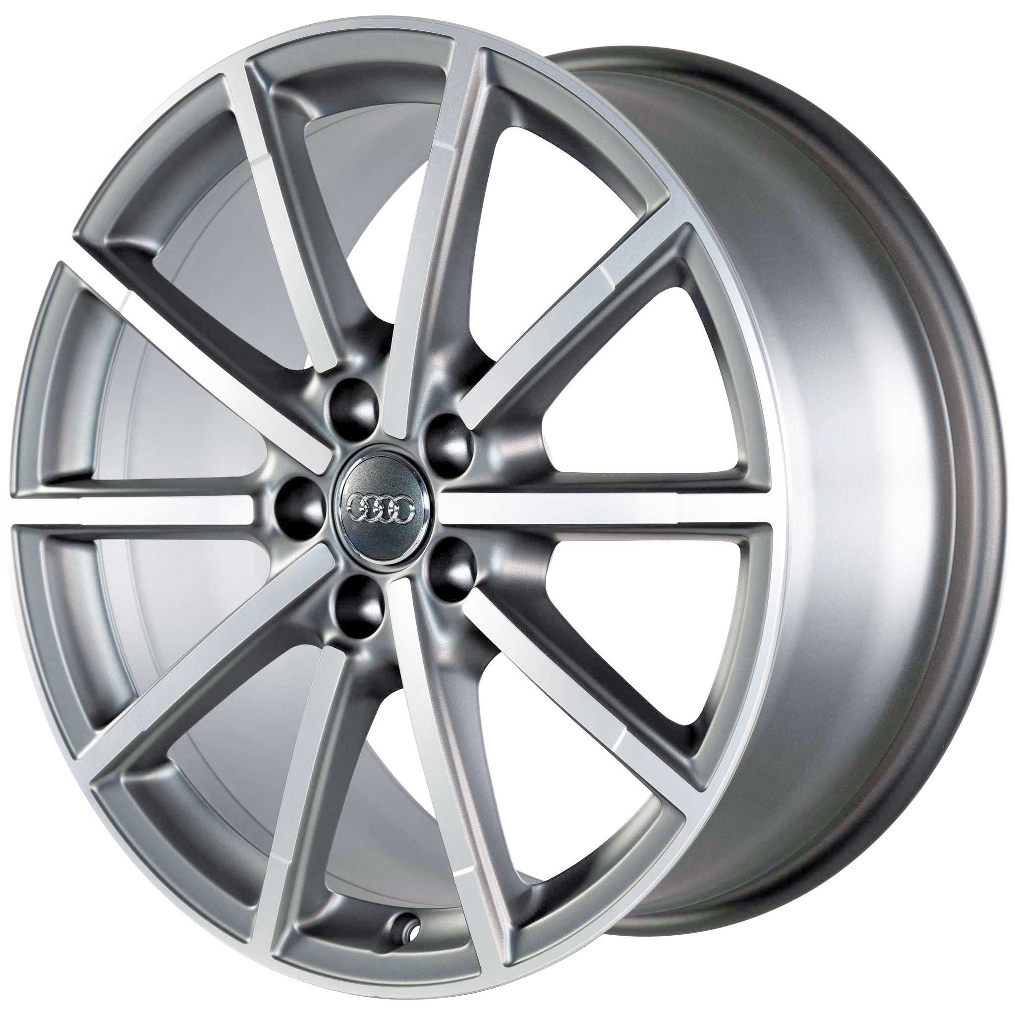Audi V Spoke [A6 4G] Titanium Grey with Diamond Cut Alloy Wheel Product Image #2